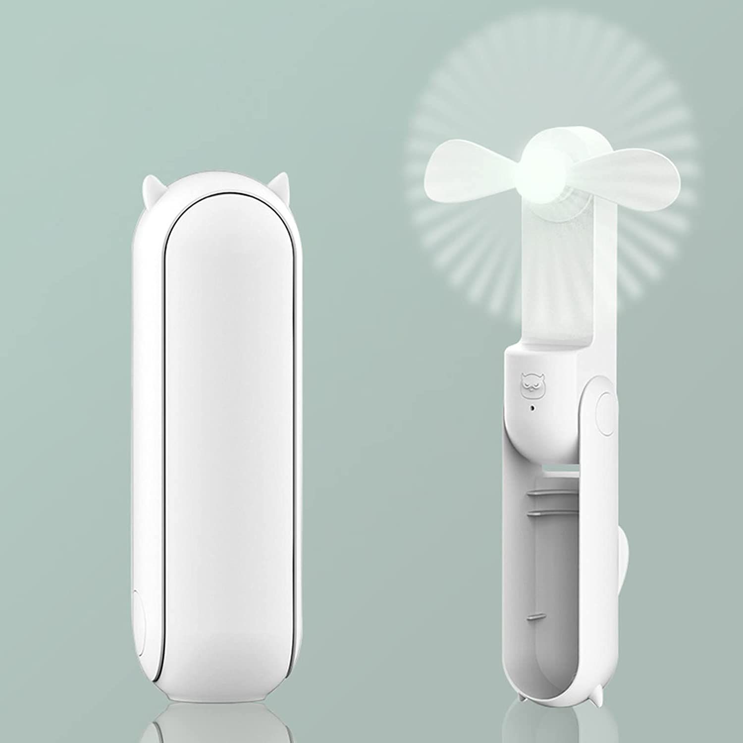

Portable Handheld Fan Mini Pocket Hand Fan USB Rechargeable Foldable Fan Quiet Personal Fan with Power Bank for Indoor Outdoor
