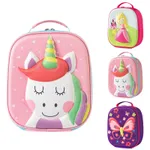 Lunch Bags for Boys Girls Student, Reusable Waterproof Insulated Lunch Cooler Bag Thermal Meal Tote Kit  image 2
