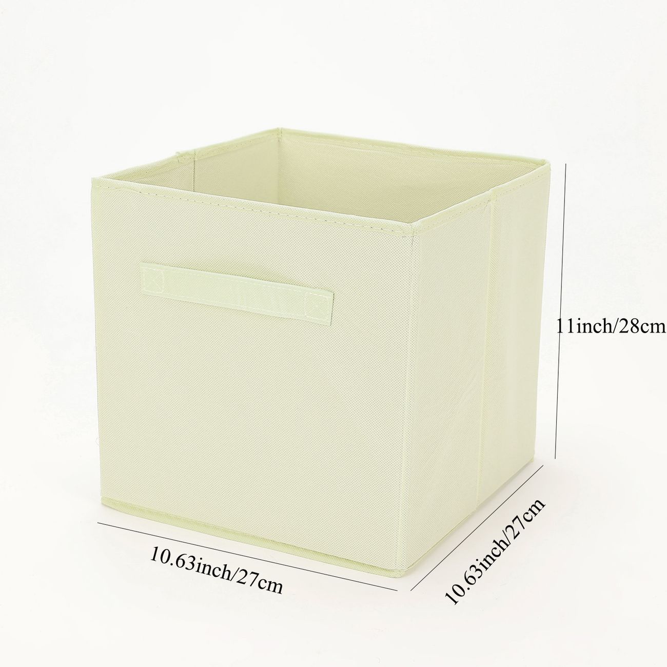 Caja de almacenamiento para estantes, paquete de 6 canastas pequeñas de  tela para organizar, cubos de almacenamiento plegables con asas para  armario