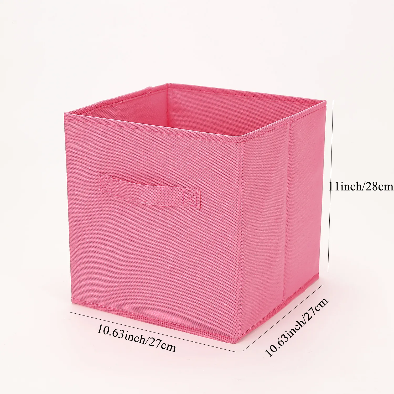 Collapsible Storage Bins Foldable Fabric Storage Basket Organizer Boxes Containers Handles For Nursery Toys, Kids Room, Clothes, Towels, Magazine