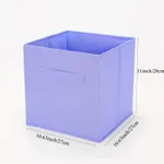Collapsible Storage Bins Foldable Fabric Storage Basket Organizer Boxes Containers Handles for Nursery Toys, Kids Room, Clothes, Towels, Magazine Purple