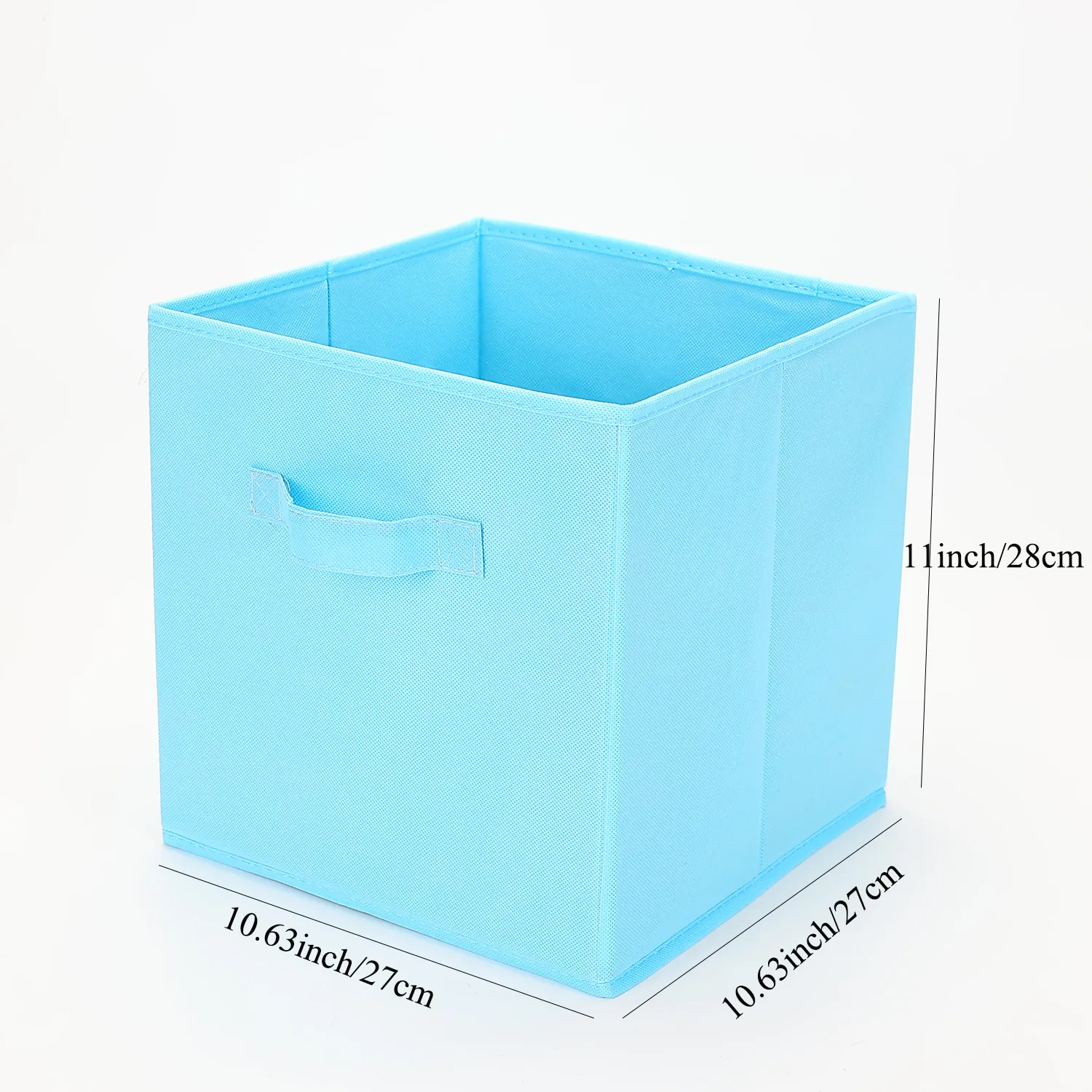 

Collapsible Storage Bins Foldable Fabric Storage Basket Organizer Boxes Containers Handles for Nursery Toys, Kids Room, Clothes, Towels, Magazine
