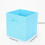 Collapsible Storage Bins Foldable Fabric Storage Basket Organizer Boxes Containers Handles for Nursery Toys, Kids Room, Clothes, Towels, Magazine Blue