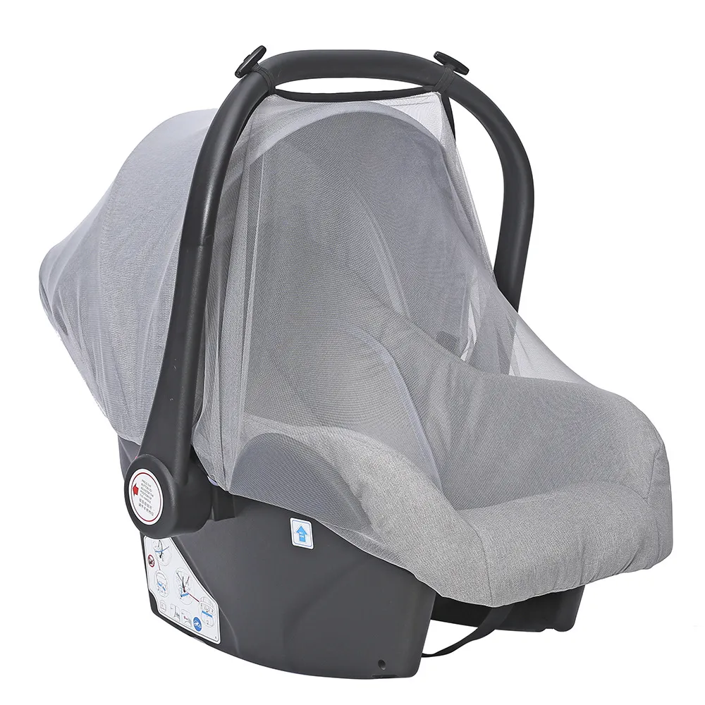 Baby Safety Seat Anti-mosquito Cover Anti-particle Dust Breathable Mesh Cover Grey