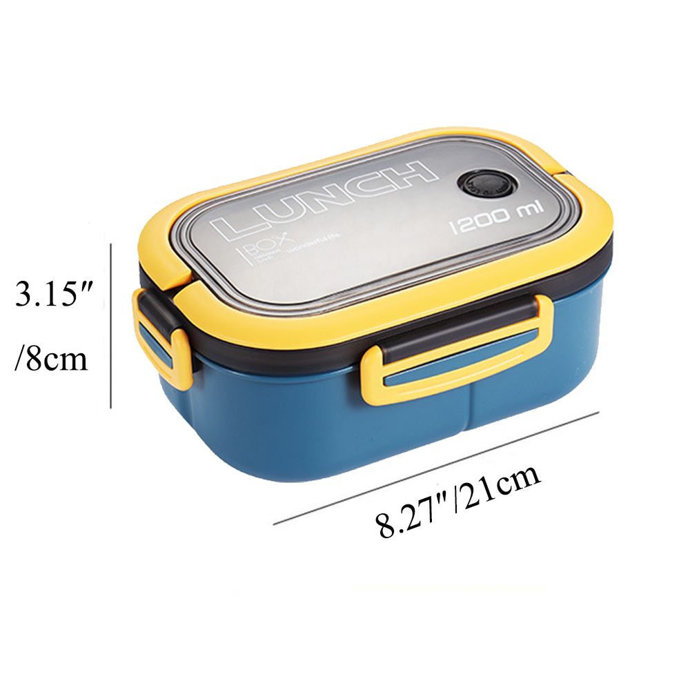 

Double Layer Capacity Portable Compartment PP Lunch Box