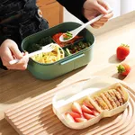Double Layer Capacity Portable Compartment PP Lunch Box  image 3