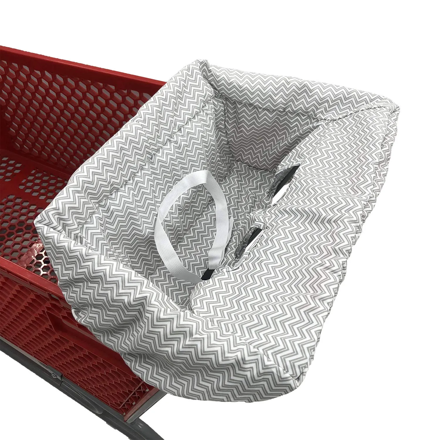 Striped Cotton Baby Cart Cover for High Chair, Grocery and Shopping with Universal Fit  image 2