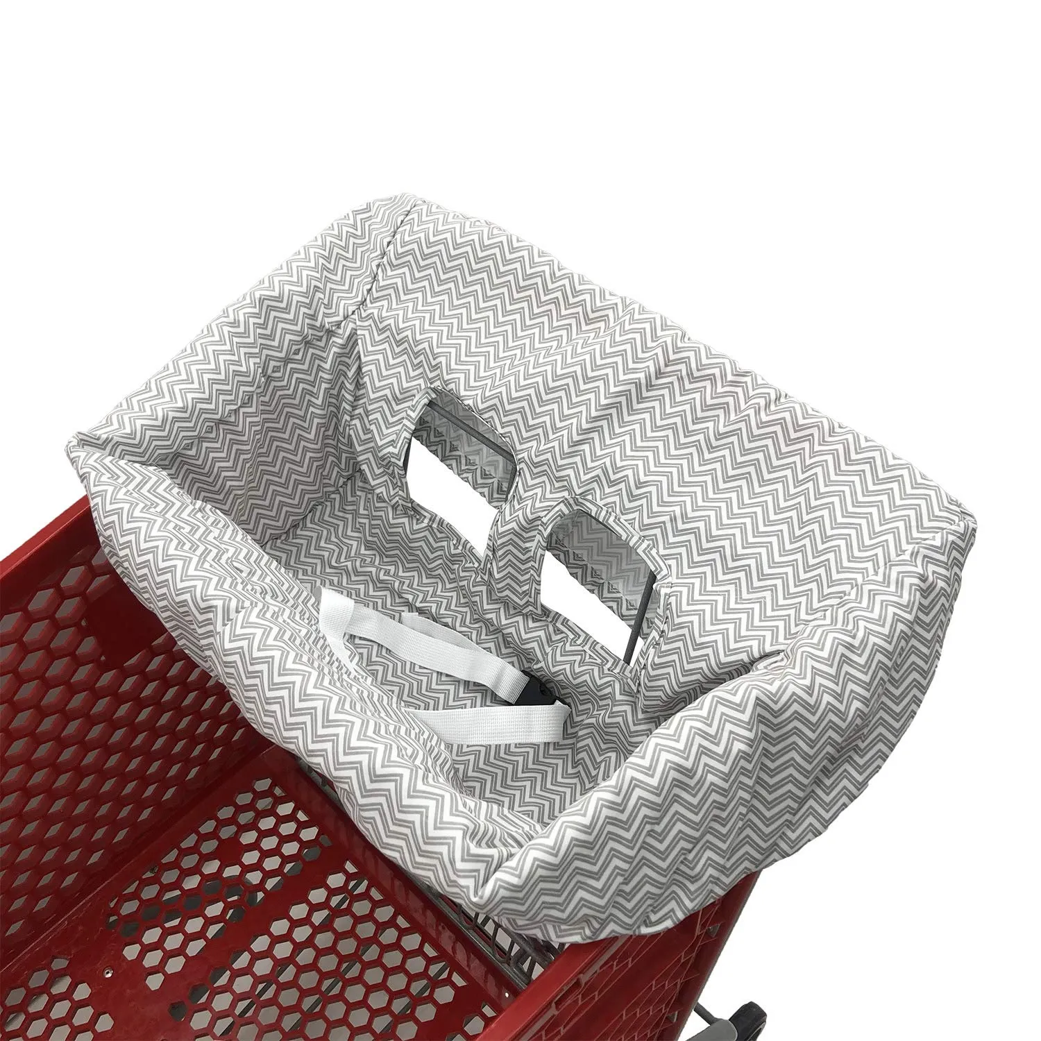 Striped Cotton Baby Cart Cover for High Chair, Grocery and Shopping with Universal Fit  image 3