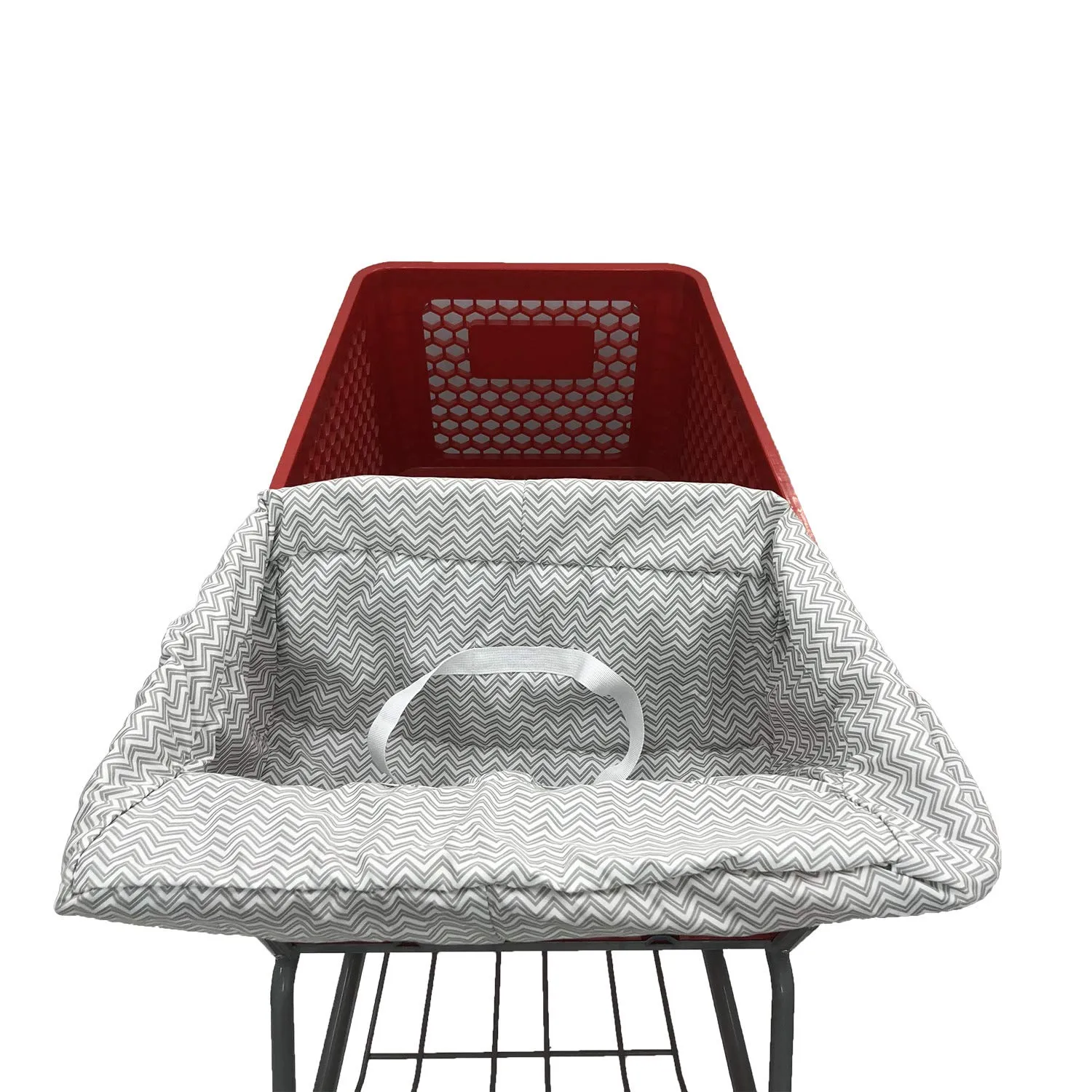 Striped Cotton Baby Cart Cover for High Chair, Grocery and Shopping with Universal Fit  image 4