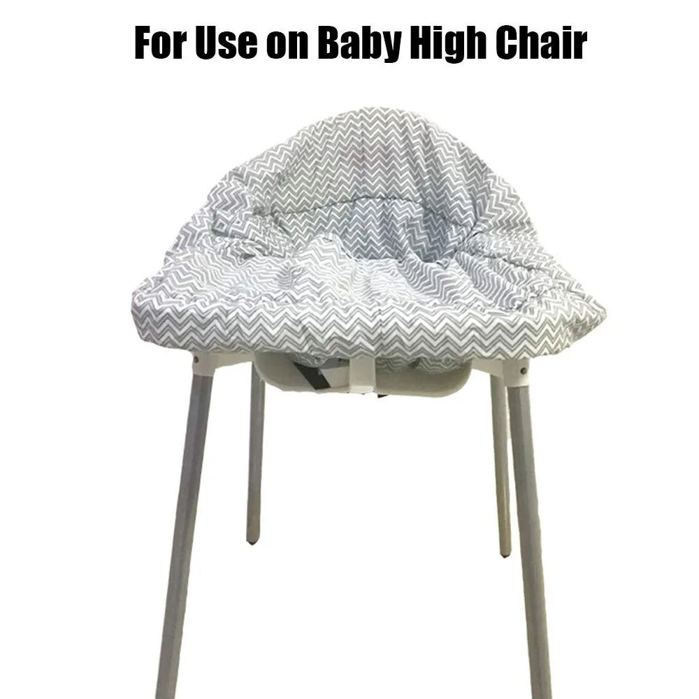 Striped Cotton Baby Cart Cover for High Chair, Grocery and Shopping with Universal Fit  image 5