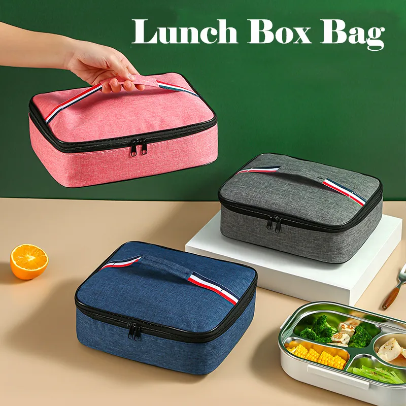 Saco grande Bento Box, saco portátil de manutenção de calor de almoço para o trabalho e escola   image 6