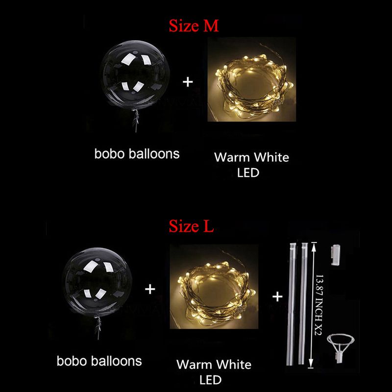 LED Bubble Balloon Copper Wire String Lights Wedding Birthday Holiday Party Decorations LED Light Ba