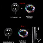 LED Bubble Balloon Copper Wire String Lights Wedding Birthday Holiday Party Decorations LED Light Balloon Multi-color