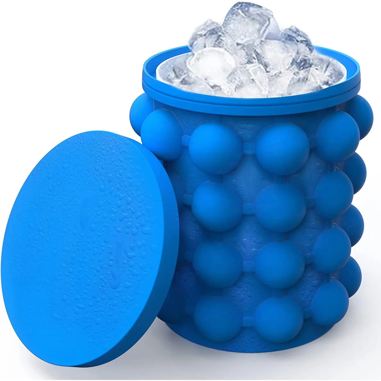 Silicone Cylinder Ice Tray - Easy Release Ice Cube Mold With