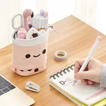 Home & Stuff Cute Telescopic Standing Design Pen Holder Pencil Case Stationery Can Be Pouch Gadget Travel Accessories Makeup Cosmetic Bag  image 4