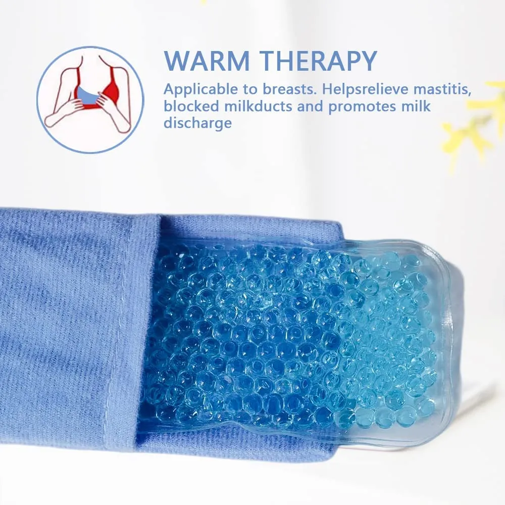 Gel Beads Ice Pack Ice Bag 2-pack Reusable Hot & Cold Pack Compress for Knee, Shoulder, Foot, Back, Ankle, Neck, Hip, Elbow, Wisdom Tooth  image 6