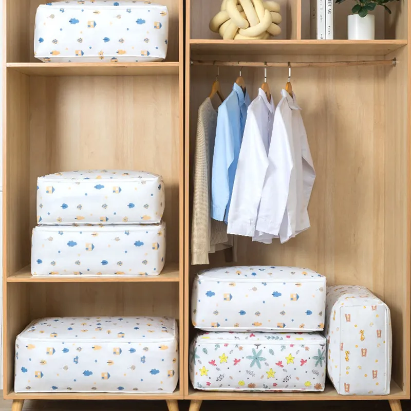 Allover Print Clothing Storage Ultra-large Capacity Dustproof and Moisture-proof Bags big image 5