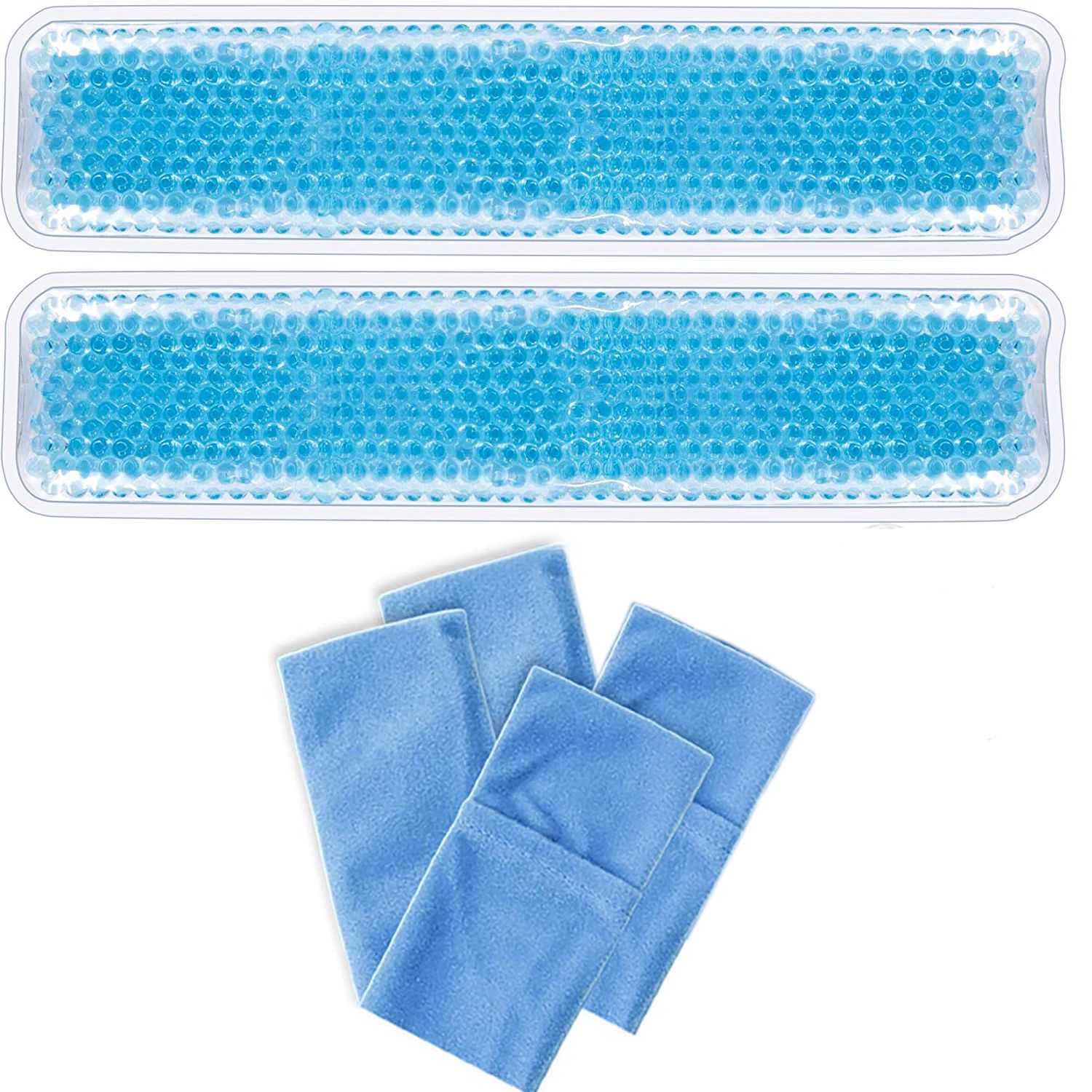 

Gel Beads Ice Pack Ice Bag 2-pack Reusable Hot & Cold Pack Compress for Knee, Shoulder, Foot, Back, Ankle, Neck, Hip, Elbow, Wisdom Tooth