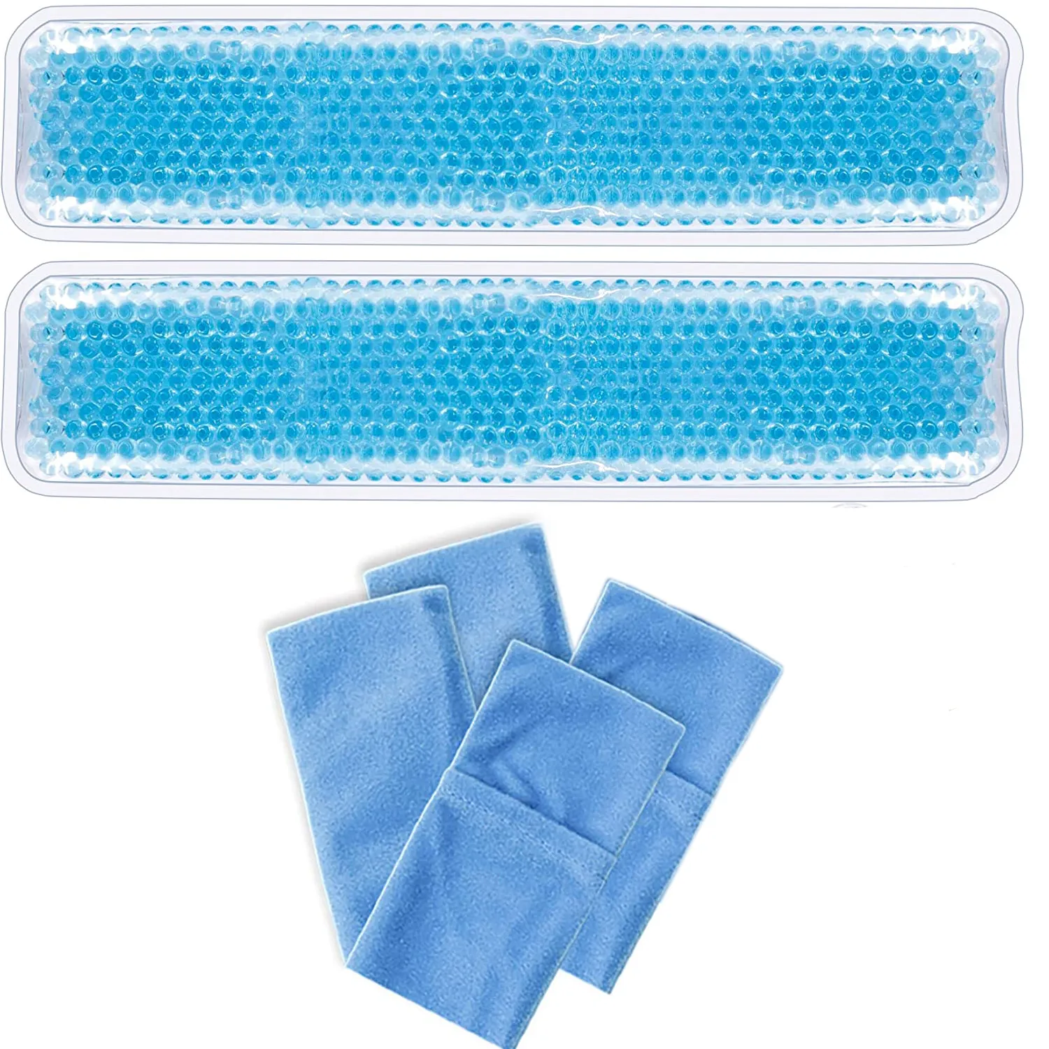 Gel Beads Ice Pack Ice Bag 2-pack Reusable Hot & Cold Pack Compress for Knee, Shoulder, Foot, Back, Ankle, Neck, Hip, Elbow, Wisdom Tooth  big image 1
