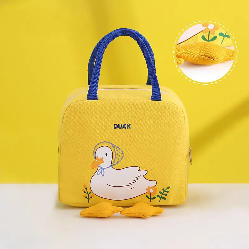 Cute Lunch Box for Men and Women, Insulated Lunch Bag, Reusable Lunch Tote Bag for Work Picnic Trave