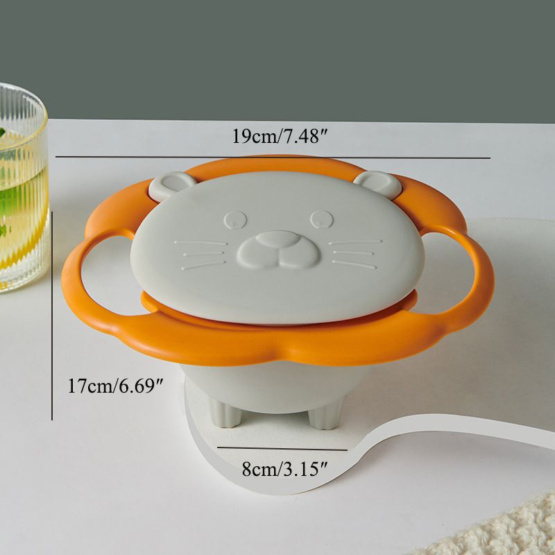 Baby Gyro Bowl 360deg Spill Resistant Gyro Bowl with Lid