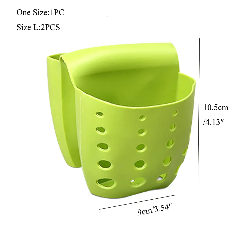 أحدث حامل منظم للمطبخ بالوعة معلق مزدوج الجوانب يغسل ملحقات المطبخ المحمولة أخضر big image 1
