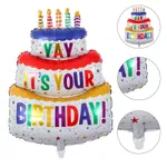 Colorful Cake Foil Balloons Happy Birthday Day Party Decoration Inflatable Ballons for Birthday Party Supplies  image 3