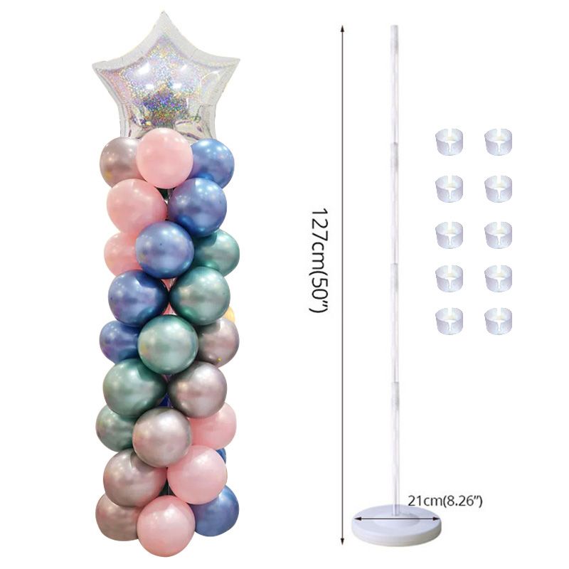 Balloon Stick Stand Table Balloon Stand Kit 4-pack Reusable Balloon Column Holder With Balloon Pole Desktop Stand Base Support Holder For Wedding Birt
