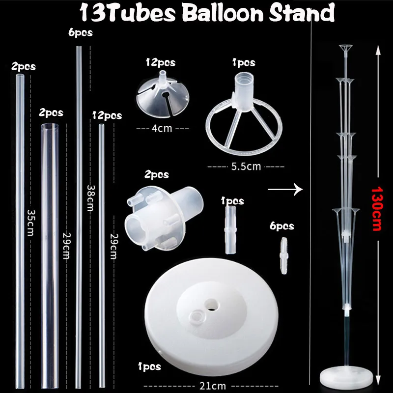 Balloons Stand Kit Table Decorations, 15-pack Balloons for Birthday, Baby Shower, Wedding, Anniversary Table Party Decorations  image 3