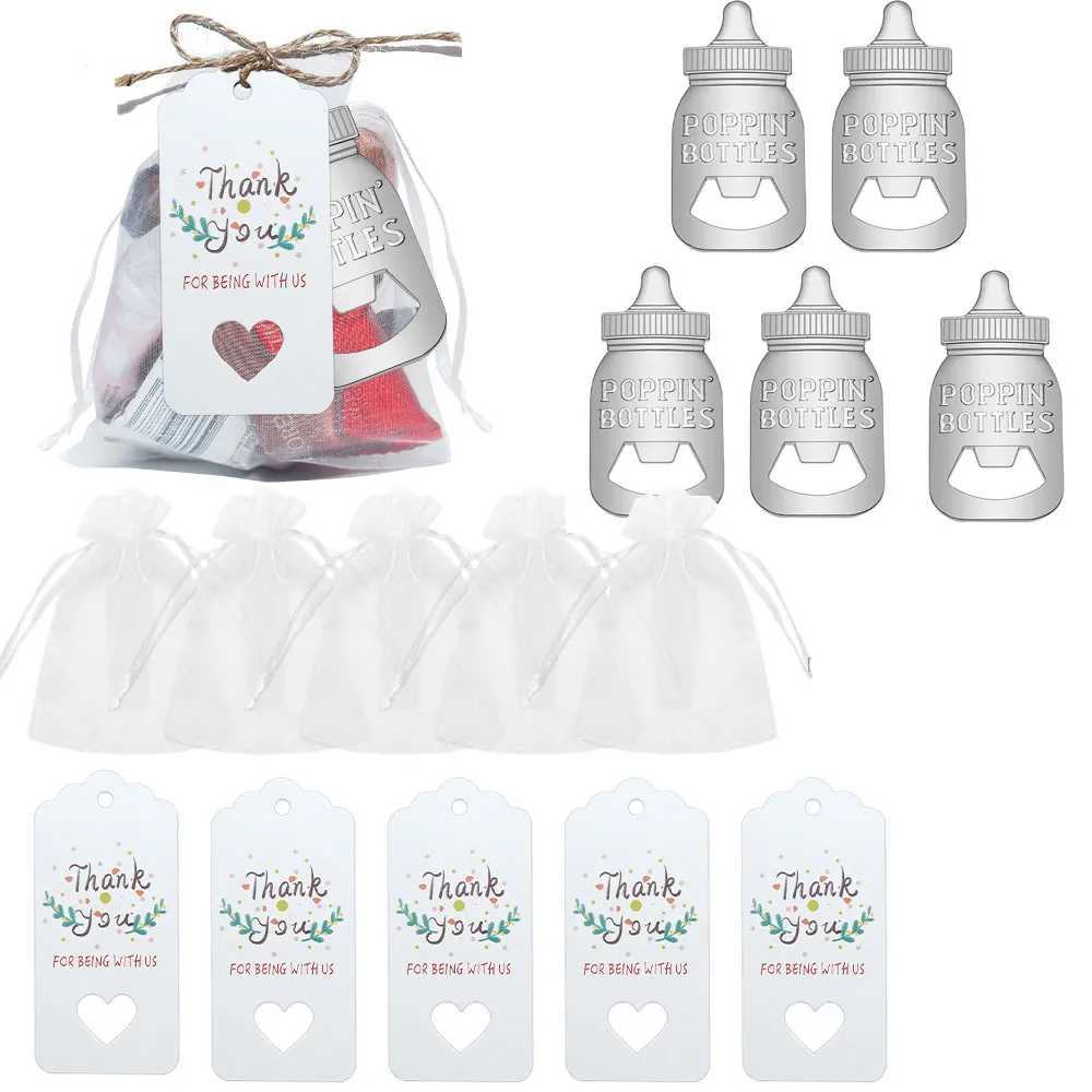 15-pack Baby Bottle Openers Cute Baby Bottle Openers Baby Shower Party Gifts Baby Shower Return Gifts for Guests Wedding Party Souvenirs Kids Birthday Party Decorations Silver