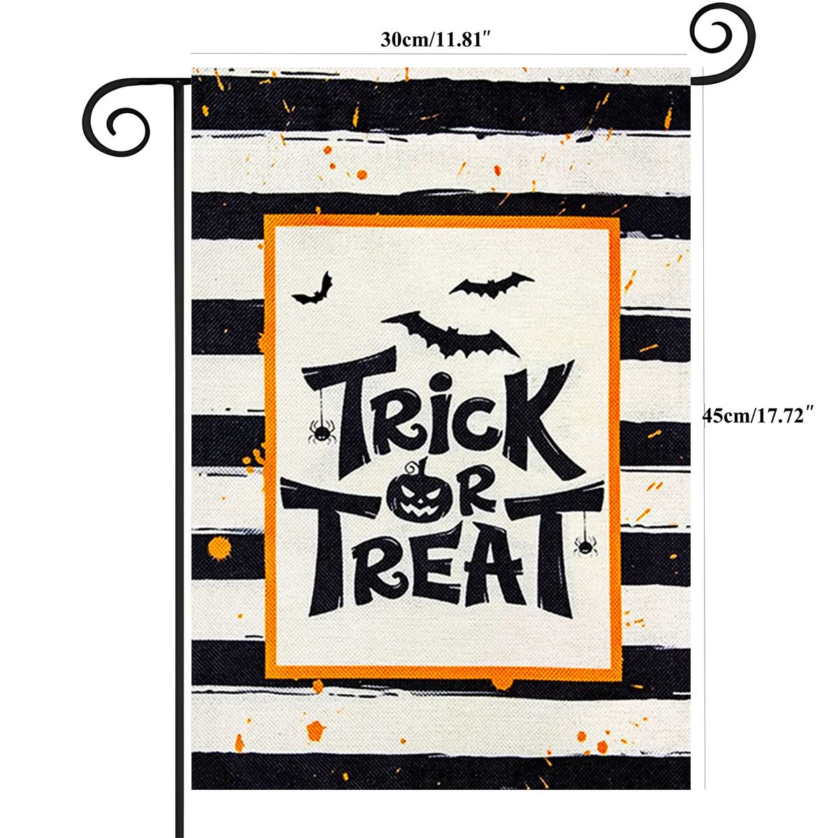 

Halloween Garden Flag with Linen Material for Outdoor