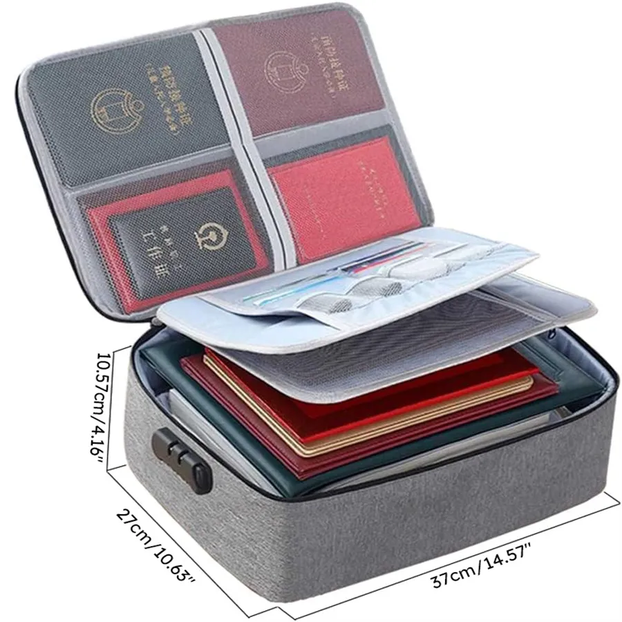 Multi-layer Oxford Cloth Important Document Organizer for Household IDs ...