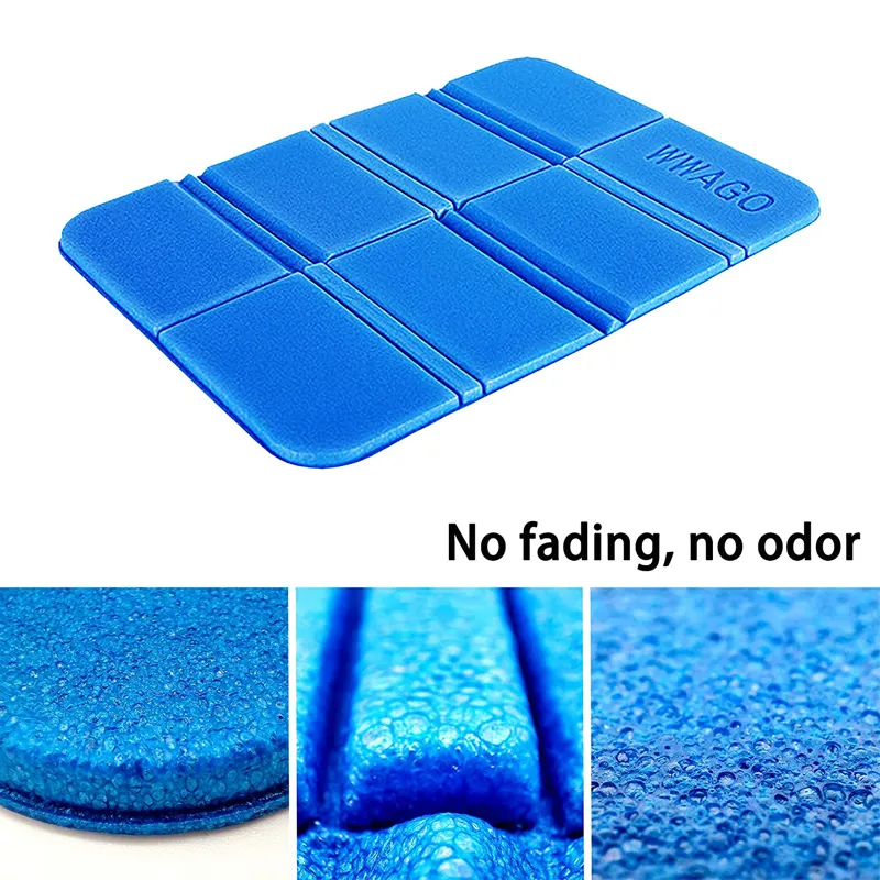 Outdoor Foldable Cushion for Camping, Hiking, and Picnic - Portable with Bonus Storage Bag Blue image 4