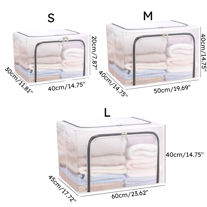 Large Transparent Storage Box With Nylon Waterproof Material