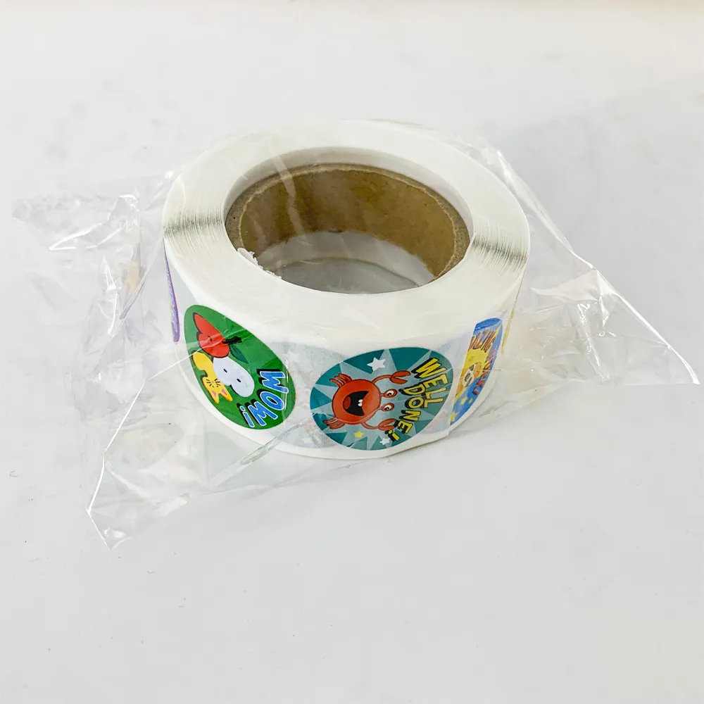 Animal-themed Encouragement Decoration Adhesive Sticker Labels - 500 Stickers Color-A image 3