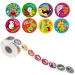 Animal-themed Encouragement Decoration Adhesive Sticker Labels - 500 Stickers Color-A image 4