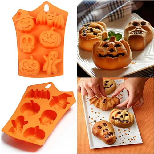 Silicone Molds for Halloween Chocolate Cake Baking DIY