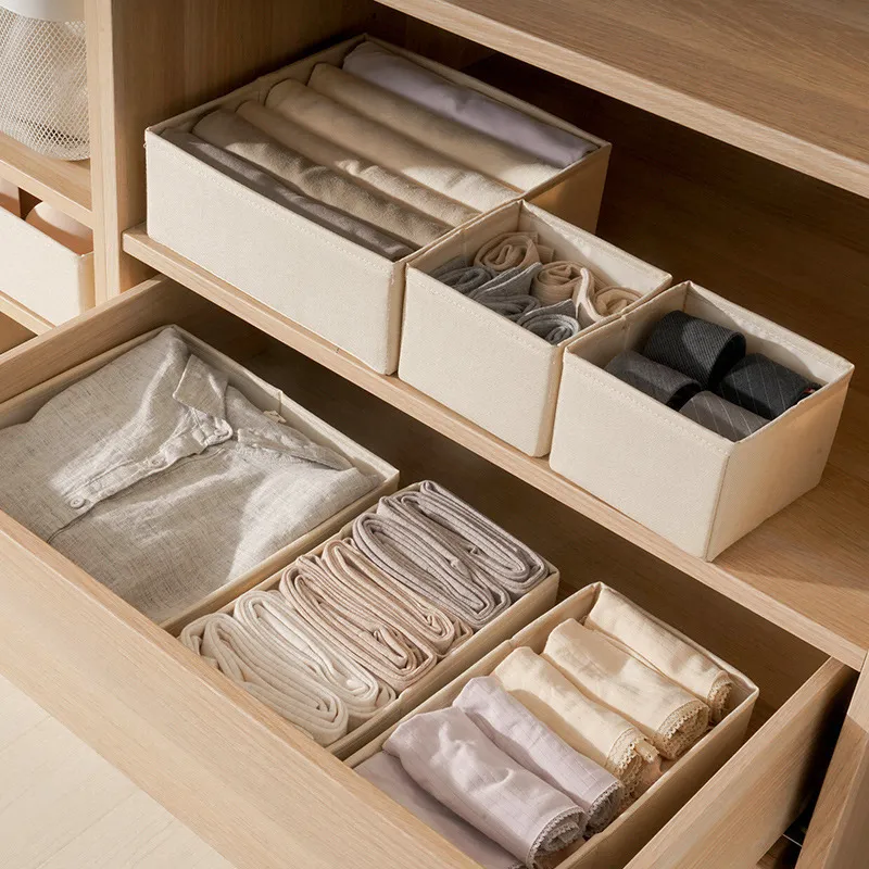 Caixa de armazenamento de pano Oxford multiuso para roupas e acessórios   image 2