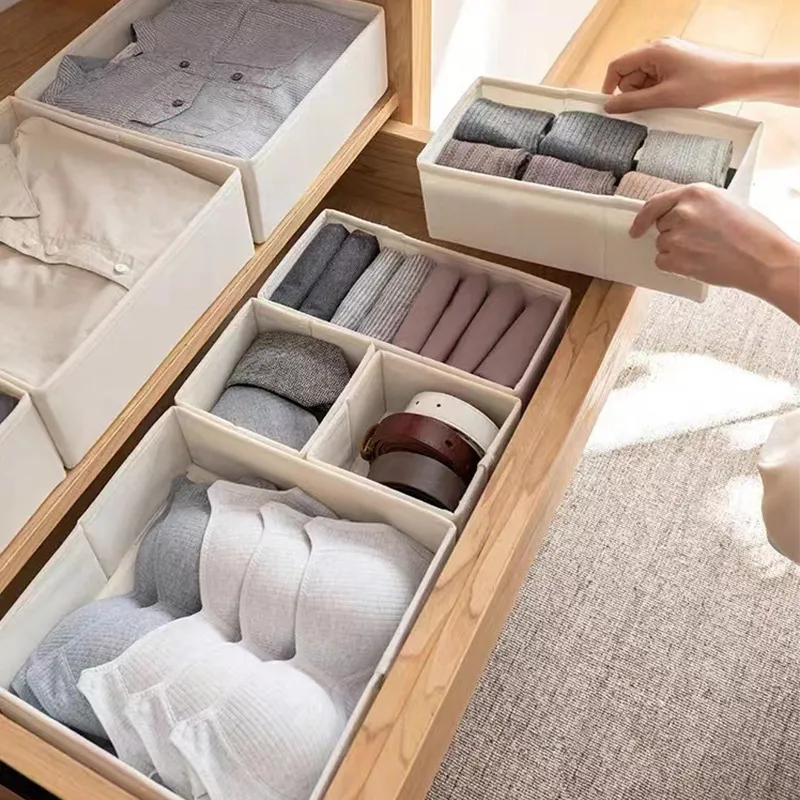 Caixa de armazenamento de pano Oxford multiuso para roupas e acessórios   image 4