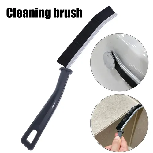 Versatile Long-Handled Crevice Brush for Bathroom, Kitchen, Tile, Window, and Door Cleaning