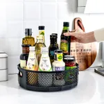 360° Rotating Kitchen and Bathroom Organizer with Hollow Design  image 2