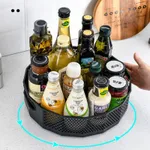 360° Rotating Kitchen and Bathroom Organizer with Hollow Design  image 3