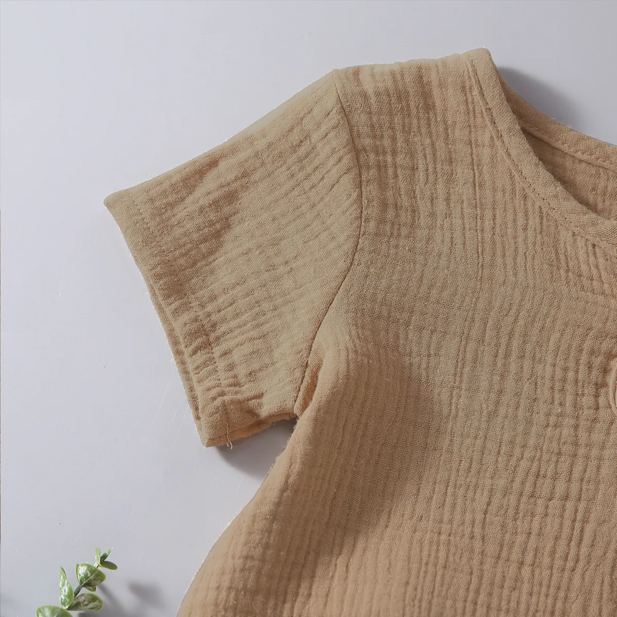 2 unidades Criança Unissexo Gola Henley Casual conjuntos de camisetas  image 4