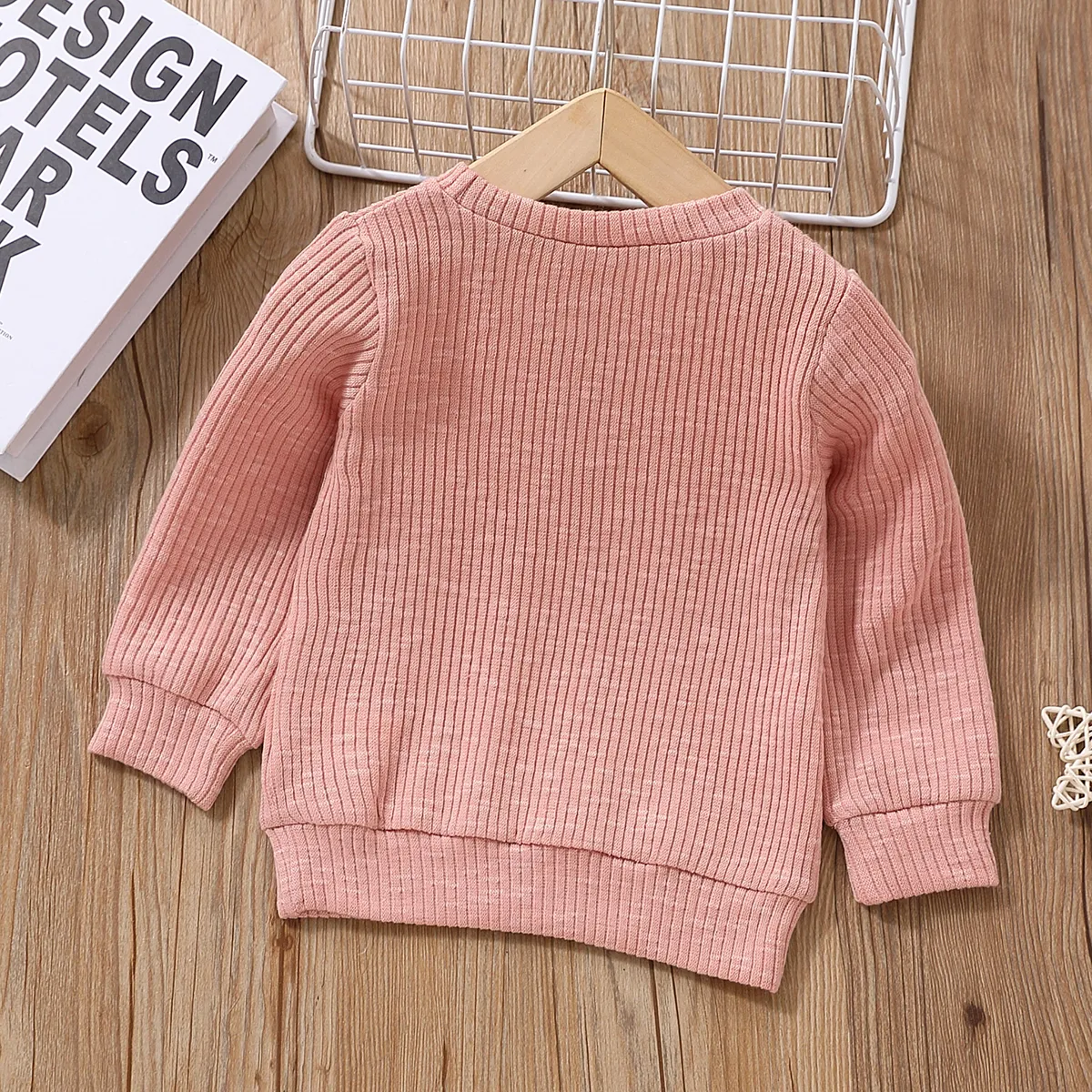 Baby Unisex Basics Langärmelig T-Shirts rosa big image 1