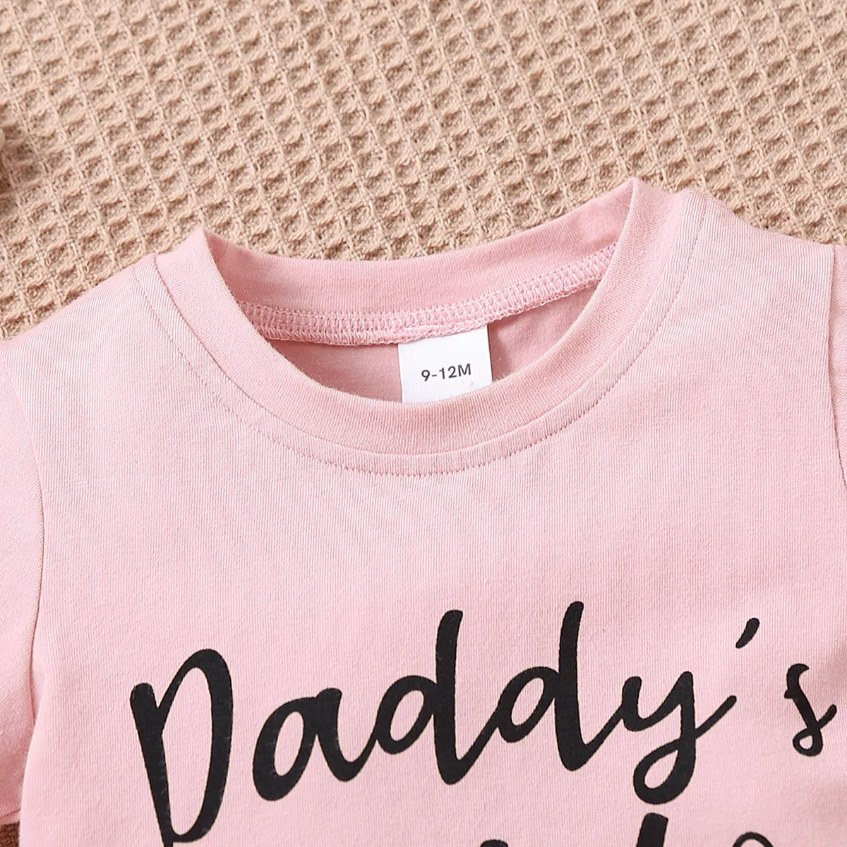 Vatertag Baby Unisex Lässig Kurzärmelig T-Shirts rosa big image 1