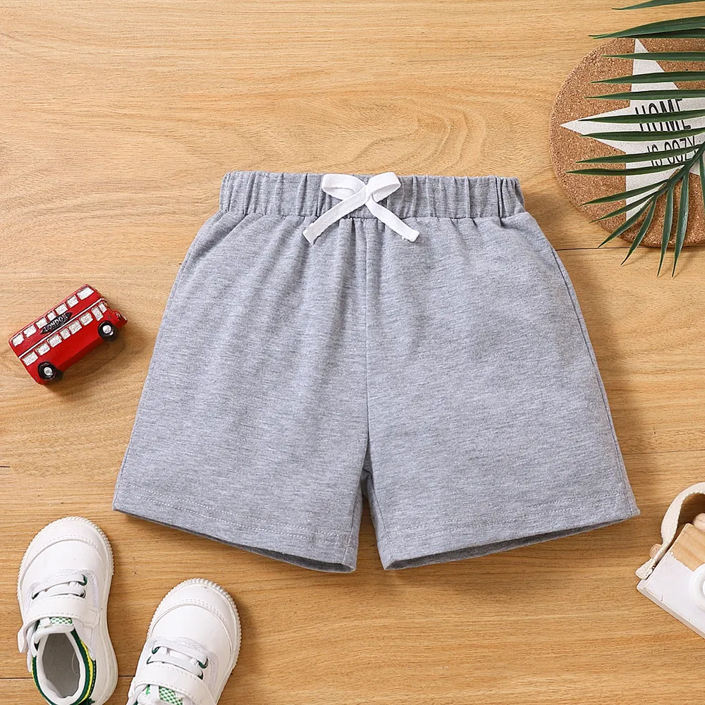 Toddler Boy Basic Solid Shorts  big image 1