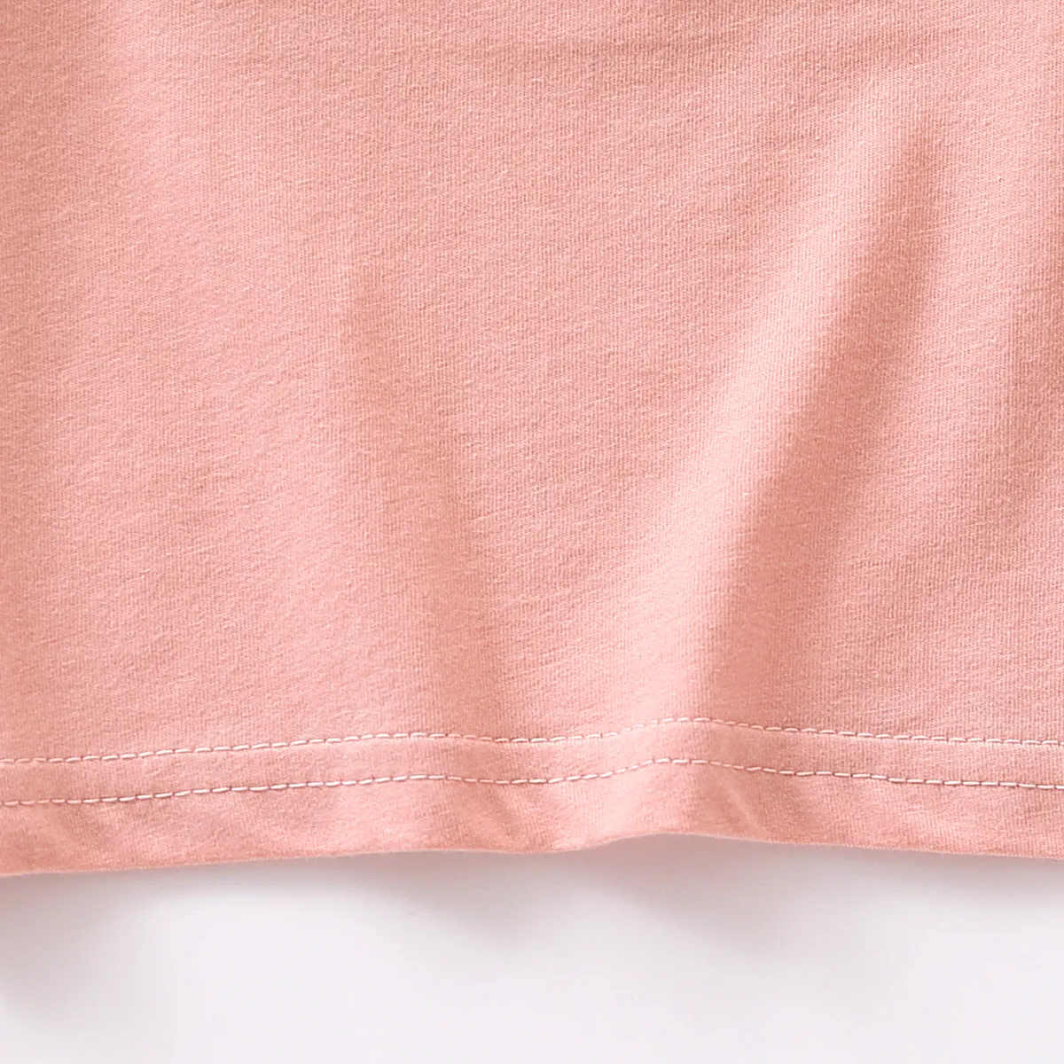 Toddler Girl 100% Cotton Rainbow Embroidered Short-sleeve Tee Pink image 5