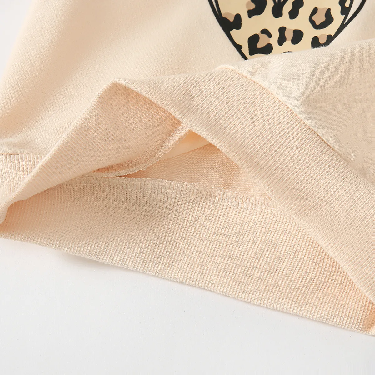 Bebé Unissexo Casual Manga comprida Sweatshirt Cor Bege image 6