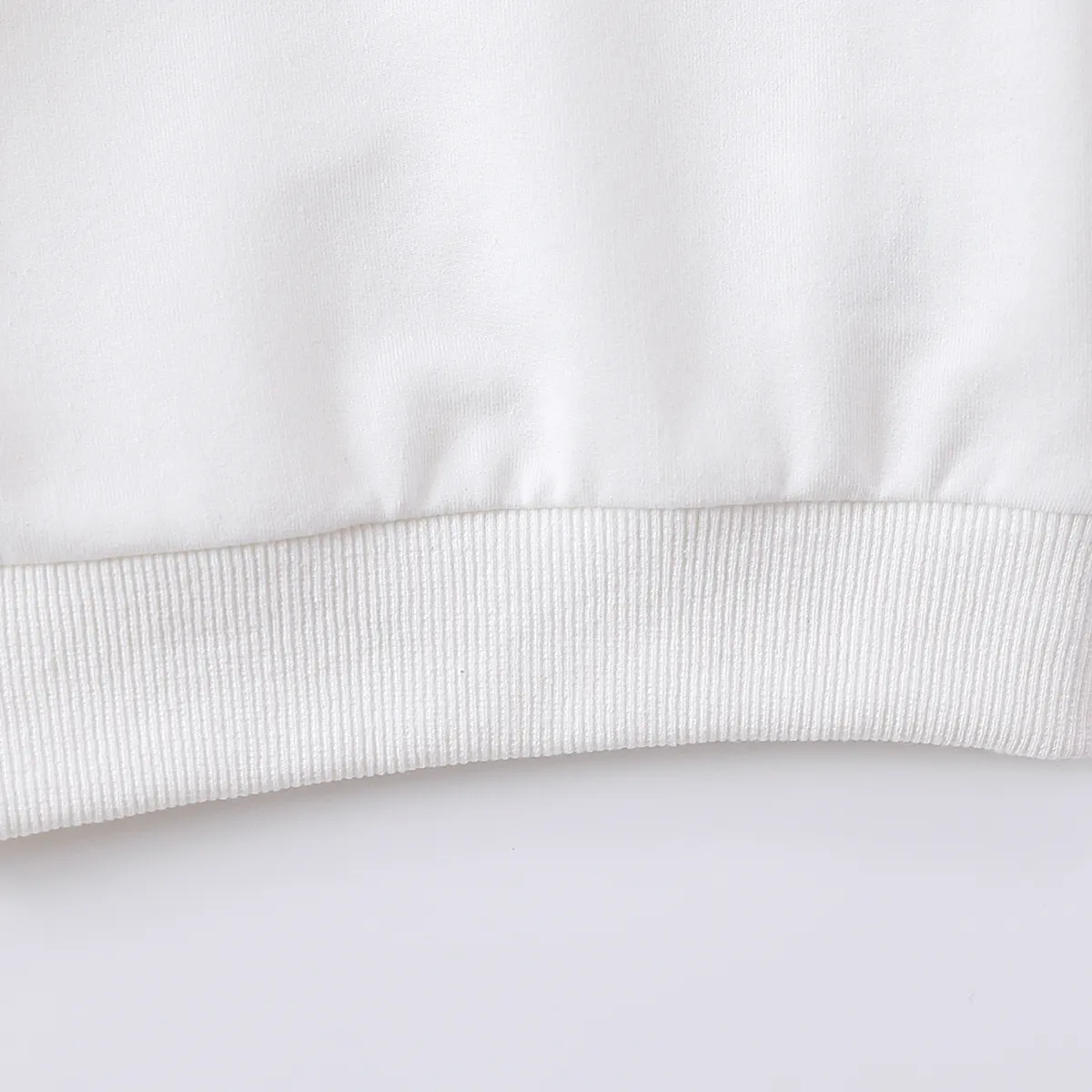 Bébé Unisexe Ours Décontracté Manches longues Sweat-shirt Blanc big image 1