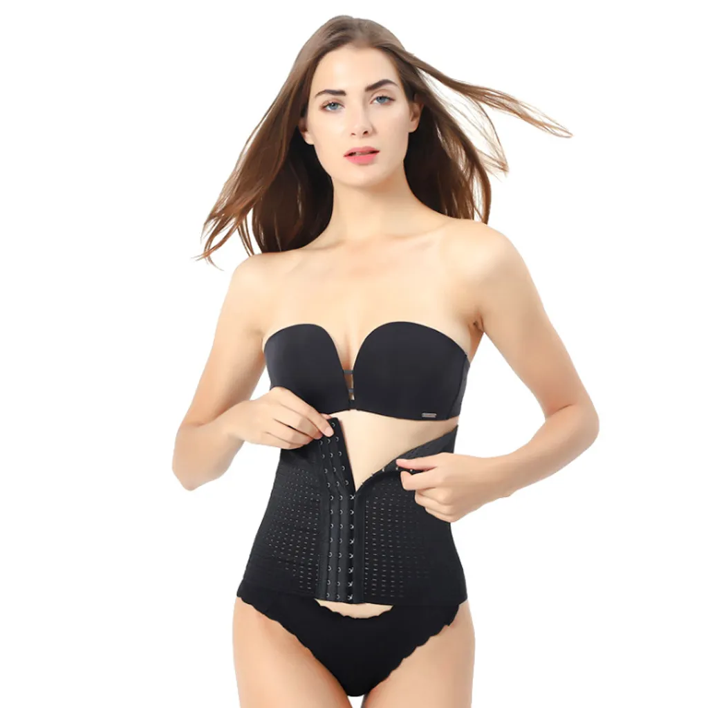 Breathable Maternity Postpartum Slimming Waist Belt Black image 5